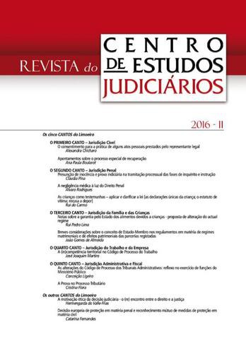 Revista do CEJ n.º 2 de 2016 - eBook - CENTRO DE ESTUDOS JUDICIÁRIOS