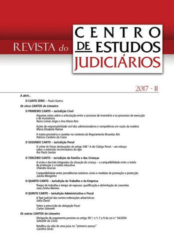 Revista do CEJ n.º 2 de 2017 - eBook - CENTRO DE ESTUDOS JUDICIÁRIOS