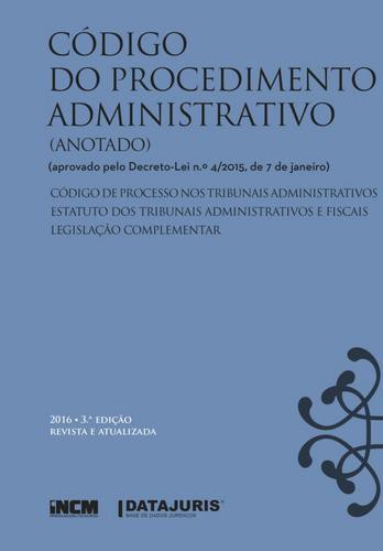 Código do Procedimento Administrativo (Anotado) 3ª edição - eBook - IMPRENSA NACIONAL-CASA DA MOEDA