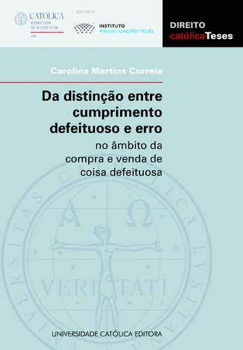 Da Distinção Entre Cumprimentos Defeituoso e Erro - eBook - CORREIA, CAROLINA MARTINS